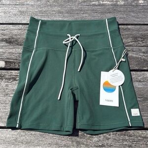 Vuori Women's Dark Green Athletic Shorts